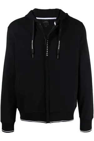 Armani Exchange Logo-print zip-up hoodie