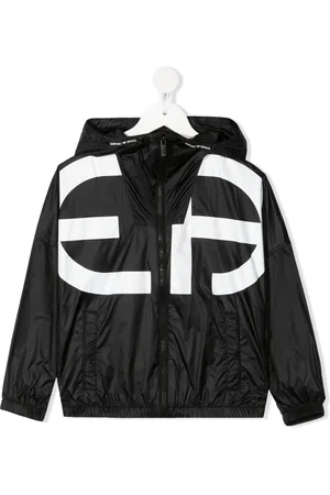 Emporio Armani Logo-print hooded jacket