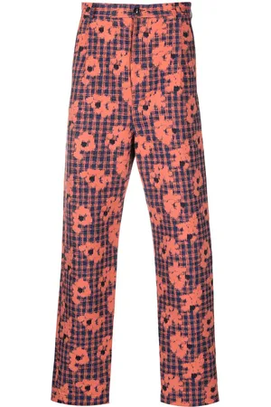 HENRIK VIBSKOV Floral-print slim-cut trousers