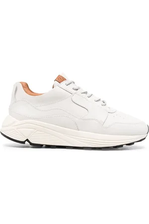 Buttero Vinci crackle-effect leather sneakers