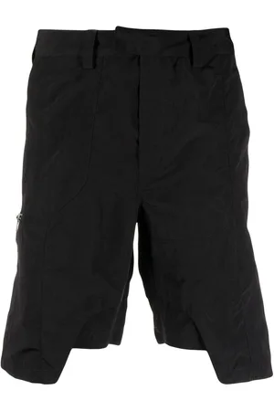 HELIOT EMIL Asymmetric straight-leg shorts