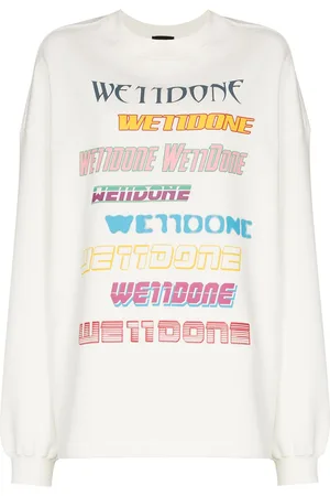 We11 Done Logo-print crew-neck sweatshirt