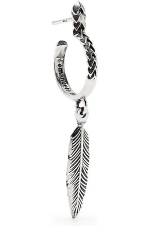 EMANUELE BICOCCHI Feather hoop earring