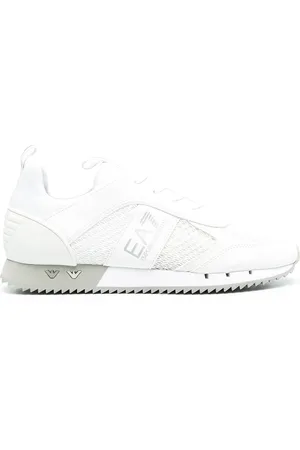 EA7 Logo side stripe low-top sneakers