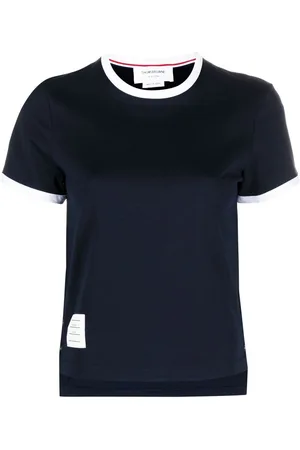 Thom Browne Asymmetric hem short-sleeve T-shirt