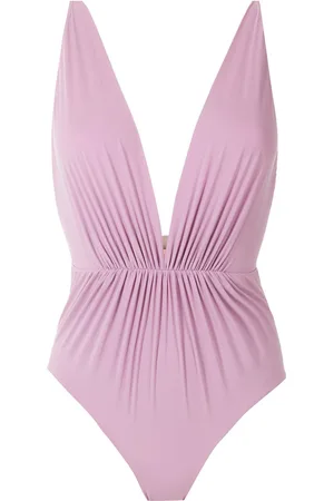 CLUBE BOSSA Clavert plunging neck one-piece