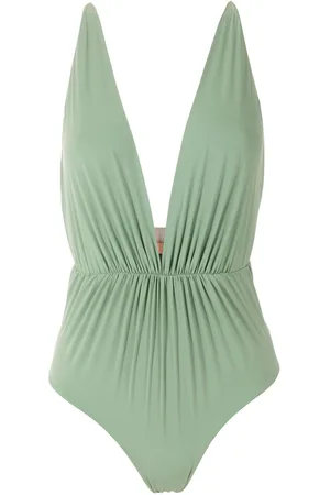 CLUBE BOSSA Clavert plunging neck one-piece
