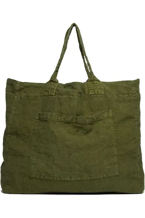 ONCE MILANO Weekend linen tote bag