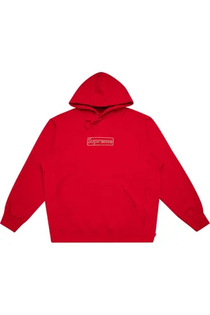 Supreme X Kaws Chalk logo hoodie
