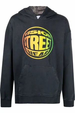 Alchemist Ripped-detail hoodie
