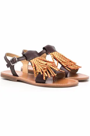 GALLUCCI Tassel trim sandals
