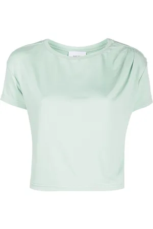 Marchesa Notte Round neck cropped T-shirt
