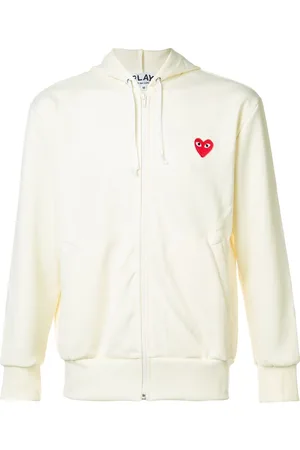 Comme des Garçons Embroidered zipped hoodie