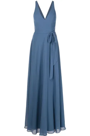 Marchesa Notte V-neck sleeveless gown