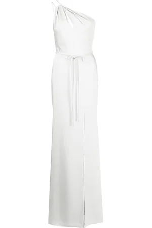Marchesa Notte Asymmetric one-shoulder gown