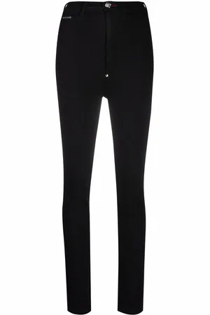 Philipp Plein Super high-waisted denim jeggings