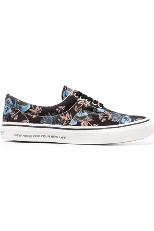 UNDERCOVER Floral-print lace-up canvas sneakers