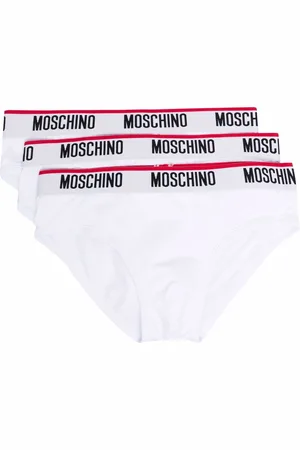 Moschino Logo-waistband three-pack briefs