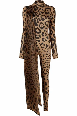 Atu Body Couture Leopard-print bodycon jumpsuit