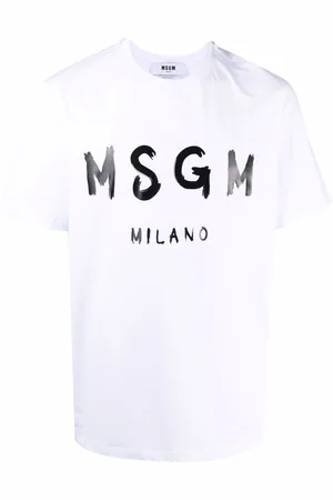 Msgm Logo-print cotton T-shirt