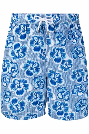 Hackett Floral-print drawstring-waist swim shorts