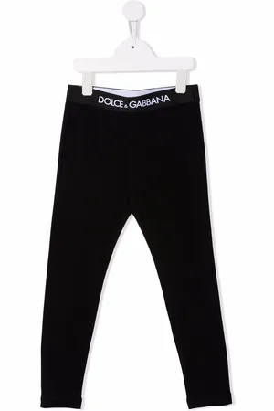 Dolce & Gabbana Logo-waistband cotton leggings