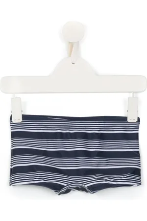 AMIR SLAMA Striped swim trunks