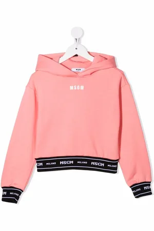 Msgm Logo long-sleeve hoodie