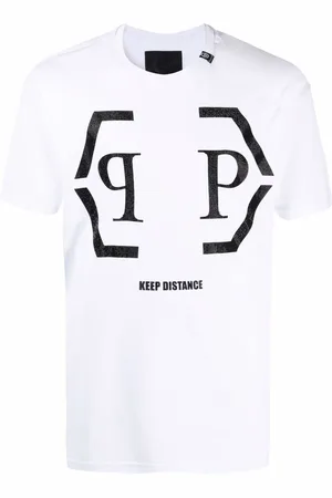 Philipp Plein Hexagon logo cotton T-shirt