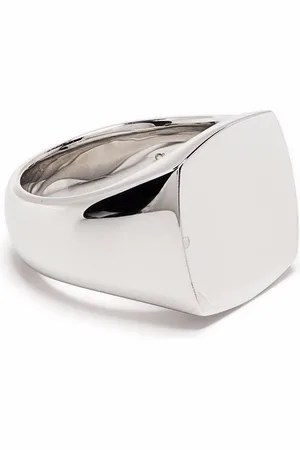 TOM WOOD Cushion polished signet ring