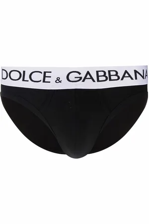 Dolce & Gabbana Logo-waistband stretch-cotton briefs