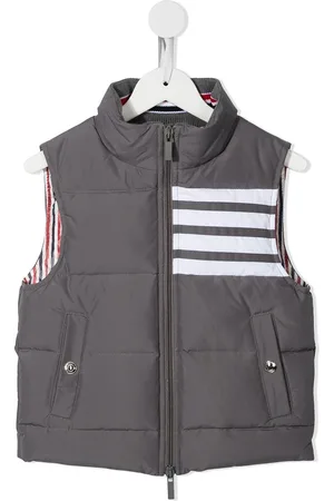 Thom Browne Downfilled sleeveless 4-Bar vest