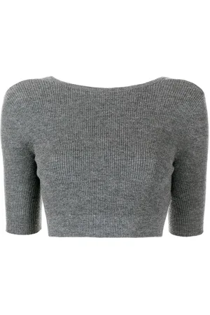 Cashmere In Love Liza open-back crop top