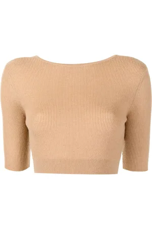 Cashmere In Love Liza scoop-back cropped top
