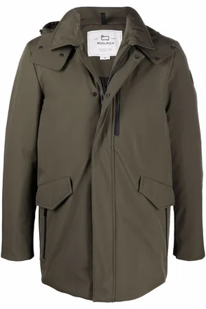 Woolrich Hooded mid-length coat