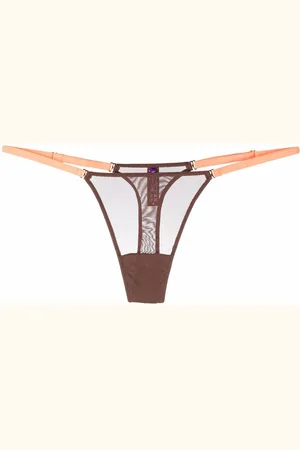 MAISON CLOSE Mesh mini thong