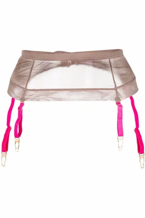 MAISON CLOSE Mesh garter belt