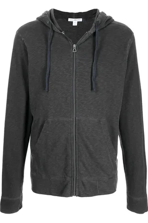 James Perse Zipped-up fleece hoodie