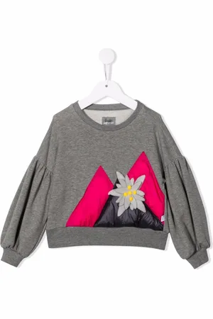 Il gufo Faux-flower detail sweatshirt