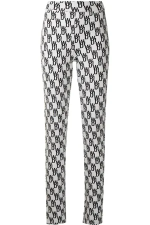 We11 Done Logo pattern knitted leggings