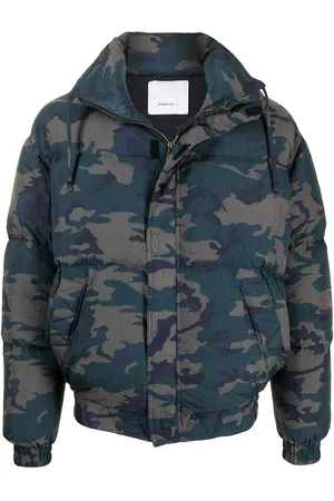 Ports V Heart Earth camouflage padded jacket