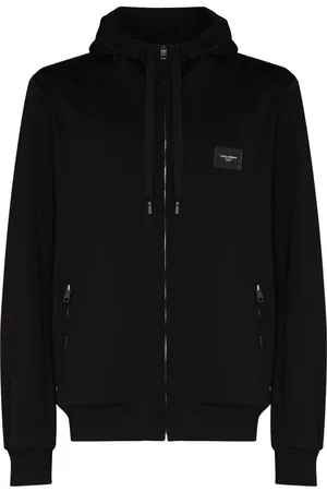 Dolce & Gabbana Logo-tag zip-up hoodie