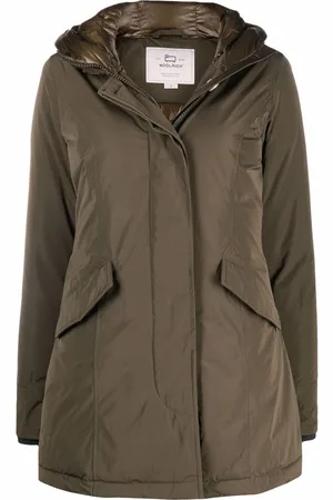 Woolrich Logo-patch hooded down padded coat