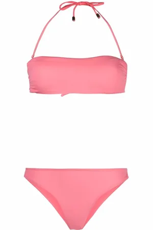 Manokhi Halterneck bandeau bikini set