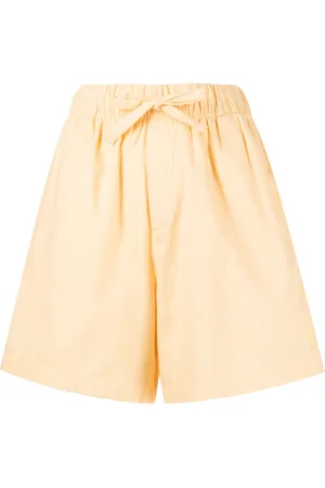 Tekla Drawstring-waist pajama shorts