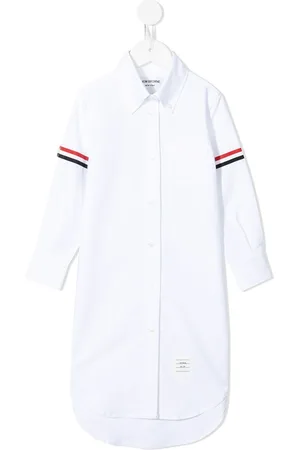 Thom Browne Oxford grosgrain armband shirtdress