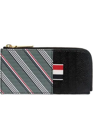 Thom Browne Striped zip wallet