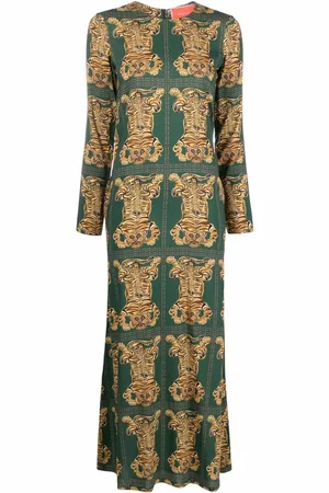 La DoubleJ Swing tiger-print dress