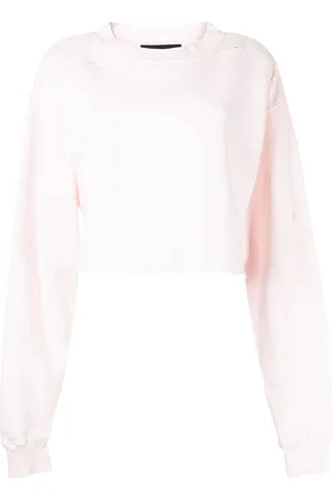 LA DETRESSE Distressed cropped sweatshirt