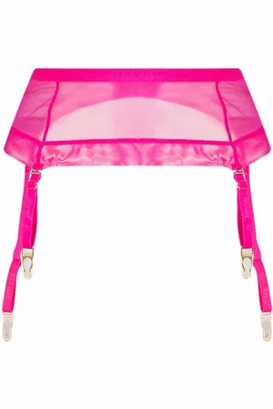 MAISON CLOSE Sheer garter belt